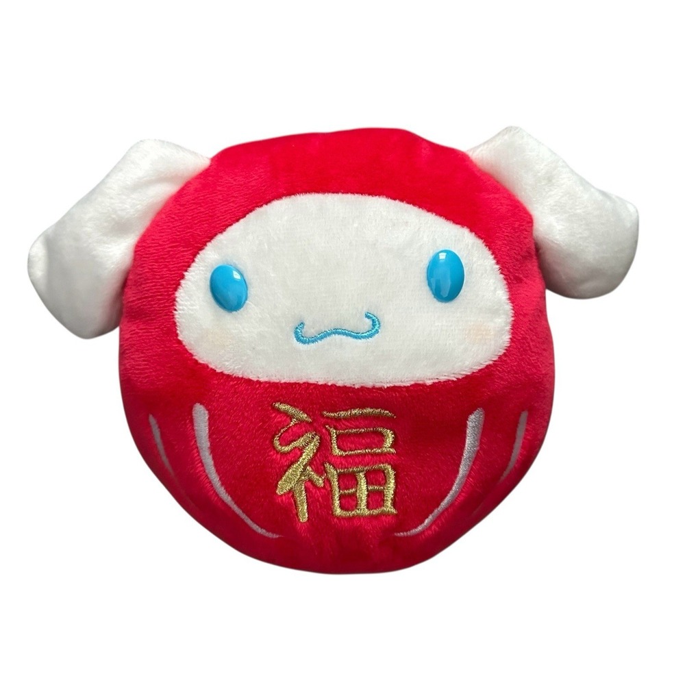 Sanrio Cinnamoroll Daruma 5.5" Plush Cool Japan Red Good Luck Bean Toy